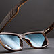 "Tiger X Blue" от Timbersun, деревянные очки ручной работы. Очки. Уникальные аксессуары Timbersun. Ярмарка Мастеров.  Фото №6
