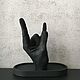 Гипсовая статуэтка-рука «Рок-жест Коза. Сектор Газа». Статуэтки. Bloody Moon. Интернет-магазин Ярмарка Мастеров.  Фото №2