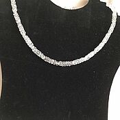 Украшения handmade. Livemaster - original item Necklace made of snow - white quartz ( rock crystal ). Handmade.