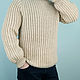Copy of Sweater 100% wool. Mens sweaters. Sheep and goat skins. Online shopping on My Livemaster.  Фото №2