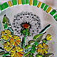 Stained glass windows: Dandelion glass fusing. Stained glass. LiliaGorbach Glass. My Livemaster. Фото №5