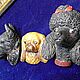 Винтаж: Пудель.Скотч терьер.Пекинес.Bossons.Панно.Декор. Картины винтажные. Антик.Декор.Винтаж. Ярмарка Мастеров.  Фото №4