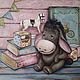 Painting Teddy Eeyore Donkey 40*50 cm. Pictures. Ermolaeva Olesya. Online shopping on My Livemaster.  Фото №2