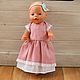 Doll clothes, pink dress for dolls made of natural linen. Clothes for dolls. molinialife. Online shopping on My Livemaster.  Фото №2