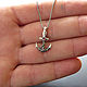 Серебряный кулон, якорь, гранат, подвеска якорь. Кулон. Silver World. Интернет-магазин Ярмарка Мастеров.  Фото №2