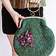 Bag with clasp: felt bag ' Romantic evening'. Clasp Bag. Katherine Markina (markinaek). My Livemaster. Фото №4