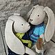 Милые зайчата. Игрушки. klusya_toys. Интернет-магазин Ярмарка Мастеров.  Фото №2