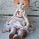 Текстильная кукла с рыжими волосами. Куклы и пупсы. Natali F.. Интернет-магазин Ярмарка Мастеров.  Фото №2