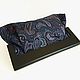 Клатч из кожи  Фиолетовый   пейсли. Клатчи. Art  Clutch. Ярмарка Мастеров.  Фото №4