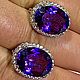 Серьги с аметистом натуральным. 2,0х1,6 см. серебро 925. Серьги классические. Маленькая радость.. Ярмарка Мастеров.  Фото №6