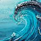  Интерьерная картина маслом Гигантская волна Морской пейзаж. Картины. Картины на холсте/Галерея искусства❀. Ярмарка Мастеров.  Фото №6