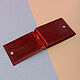 ID card cover money clip. Cover. Leather Collection. My Livemaster. Фото №4