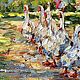 Заказать "На прогулке". Картина (холст, масло). Диана Маливани. Художник Диана Маливани. Ярмарка Мастеров. . Картины Фото №3