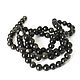Обсидиан 8мм нить 39см. Бусины. Beads. Ярмарка Мастеров.  Фото №6