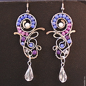 Украшения handmade. Livemaster - original item Earrings Stellar Wind. Handmade.