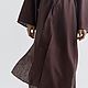 Костюм кимоно и  брюки из льна шоколадного оттенка. Костюмы. Alviella | ATELIER. Ярмарка Мастеров.  Фото №6
