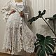  Ажурное пальто Связано крючком. Кардиганы. gvozdikadress. Интернет-магазин Ярмарка Мастеров.  Фото №2