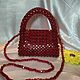 clutches: A bag made of Maroon beads. Clutches. ludmila7070. My Livemaster. Фото №4