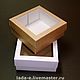 Box with window of the PREFORM (price per pack of 50 pieces), white top. Box1. Lada Enikeeva, packaging. My Livemaster. Фото №5
