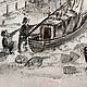 Картина акварель. Неспешная жизнь у моря. Рама со стеклом 33 на 24 см. Картины. BENANDLU. Ярмарка Мастеров.  Фото №5
