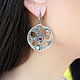 Earrings and pendant Rock Carvings made of silver with stones RO0035. Jewelry Sets. Sunny Silver. My Livemaster. Фото №4