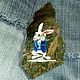 Painted stone magnet stone White rabbit Alice in Wonderland. Stones. Original painted Souvenirs and gift. Online shopping on My Livemaster.  Фото №2