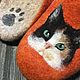 Felted slippers for women Kisya-Murysya 38p. In stock. Slippers. Юлия Левшина. Авторский войлок COOLWOOL. My Livemaster. Фото №5