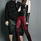 Order Natural leather trousers with zippers. Lollypie - Modiste Cat. Livemaster. . Pants Фото №3