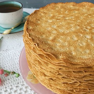 Сувениры и подарки ручной работы. Ярмарка Мастеров - ручная работа Муляж - стопка блинов. Handmade.