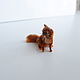 Рыжий кот миниатюра   для кукольного домика. Мини фигурки и статуэтки. Игрушки - Шерсть в радость (AnzhelikaK). Ярмарка Мастеров.  Фото №5