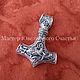 Charm "Thor,s Hammer – Mjolnir" sterling silver 925. Pendants. Jewelry happiness Master BRB. My Livemaster. Фото №5