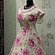Order Retro dress in the style of the 50s 'Pink roses Oh-Oh-Oh!'. Moda No Time. Livemaster. . Dresses Фото №3