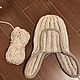 Шапка-ушанка вязаная. Шапки. Handmade by NINA Pokrovskaya (nina-p-knitting). Ярмарка Мастеров.  Фото №4