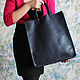leather women's bag shopper handmade. Classic Bag. migotobags. My Livemaster. Фото №5