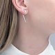  Серьги-джекеты МИНИМАЛИСТКА Золото 585. Серьги-джекеты. rvc71 (service-jеweller). Ярмарка Мастеров.  Фото №4