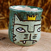 Посуда handmade. Livemaster - original item A mug with a Soulful Vampire Cat. Handmade.