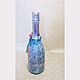 Новогодний декор бутылки шампанского. Оформление бутылок. Студия ХАRиZМА. Интернет-магазин Ярмарка Мастеров.  Фото №2