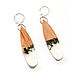 Earrings made of wood and resin ' Charm at the bottom of the sea', Earrings, Moscow,  Фото №1