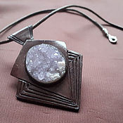 Pendant-necklace with amethyst
