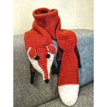 Аксессуары ручной работы. Ярмарка Мастеров - ручная работа "Лисичка" шарф. Handmade.