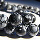 Obsidian snow 10 mm, Beads1, Dolgoprudny,  Фото №1