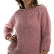 Вязаный свитер из мохера. Свитеры. Knit by Heart - Вязаная одежда 富. Ярмарка Мастеров.  Фото №4