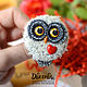Owl Valentine Brooch. Brooches. 2sovy. Online shopping on My Livemaster.  Фото №2