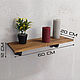 Industrial style wall shelf made of wood and pipes. Shelves. dekor-tseh. My Livemaster. Фото №6