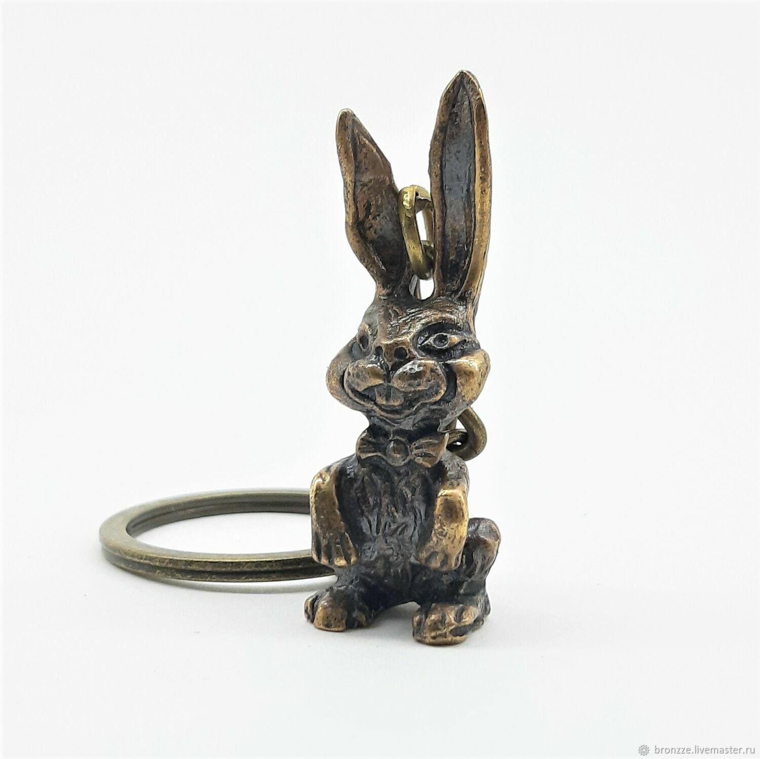 Брелок / статуэтка кролик из бронзы, Брелок, Ярославль,  Фото №1