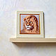 Picture of a lion - artist print. Author Karina Soboleva
