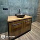 ТУМБА В ВАННУЮ НАПОЛЬНАЯ МЕРЛИН. Тумбы. BaumbArt Loft Atelier. Интернет-магазин Ярмарка Мастеров.  Фото №2