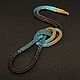 Lariat, harness 'Royal gradient in turquoise'. Lariats. IRNI. Online shopping on My Livemaster.  Фото №2