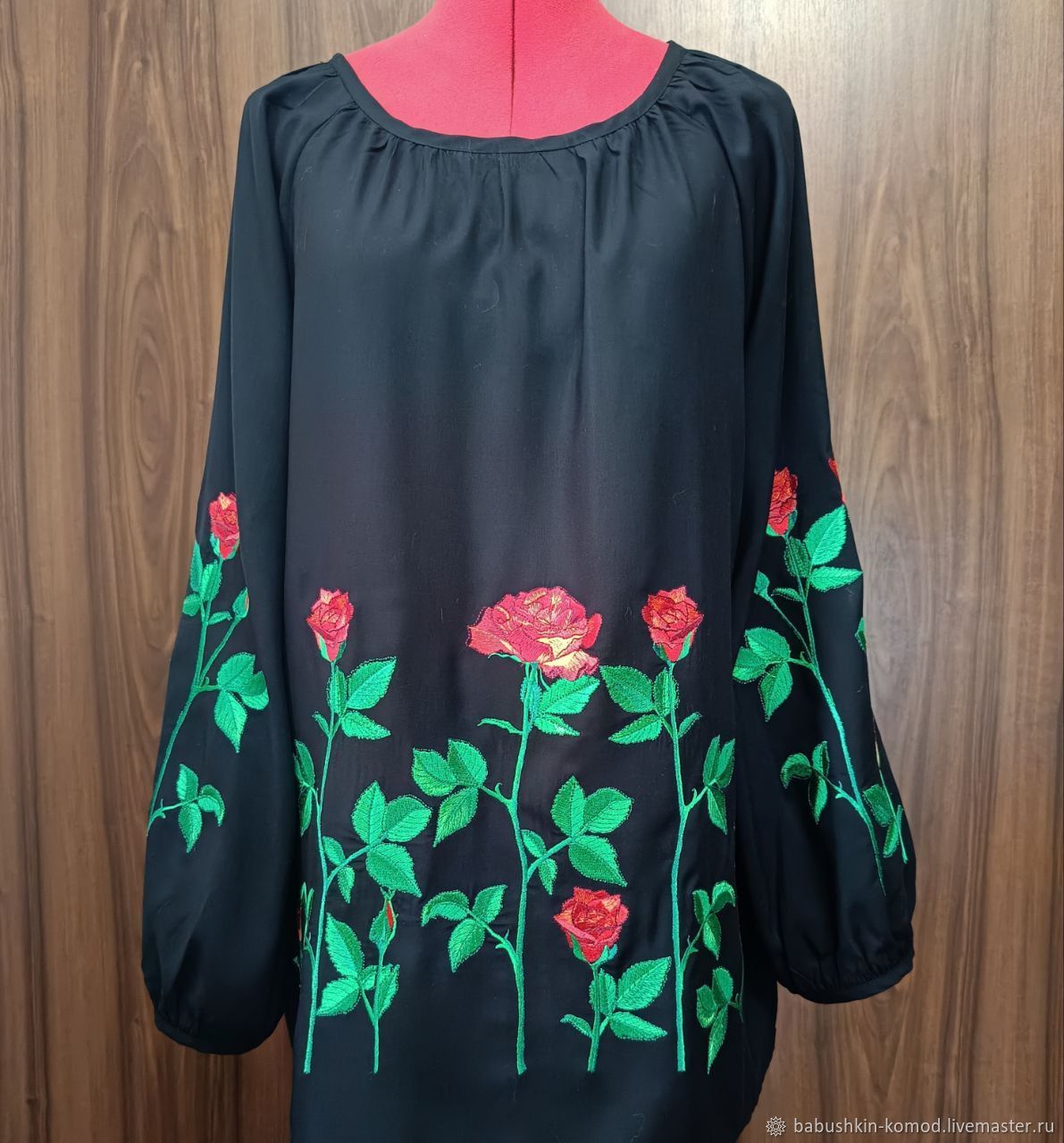 Women's embroidered blouse 'Sympathy' LR4-296, Blouses, Temryuk,  Фото №1