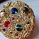  Pocket mirror with Swarovski crystals. Pocket mirrors. BronvenGift (bronven). My Livemaster. Фото №10